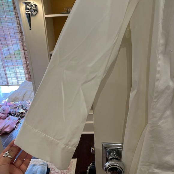 Lafayette 148 New York Wrap Top V-neck Long Sleeve Top size 14 - Picture 3 of 8